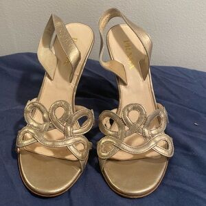 Prada Silver Heels - Size 38